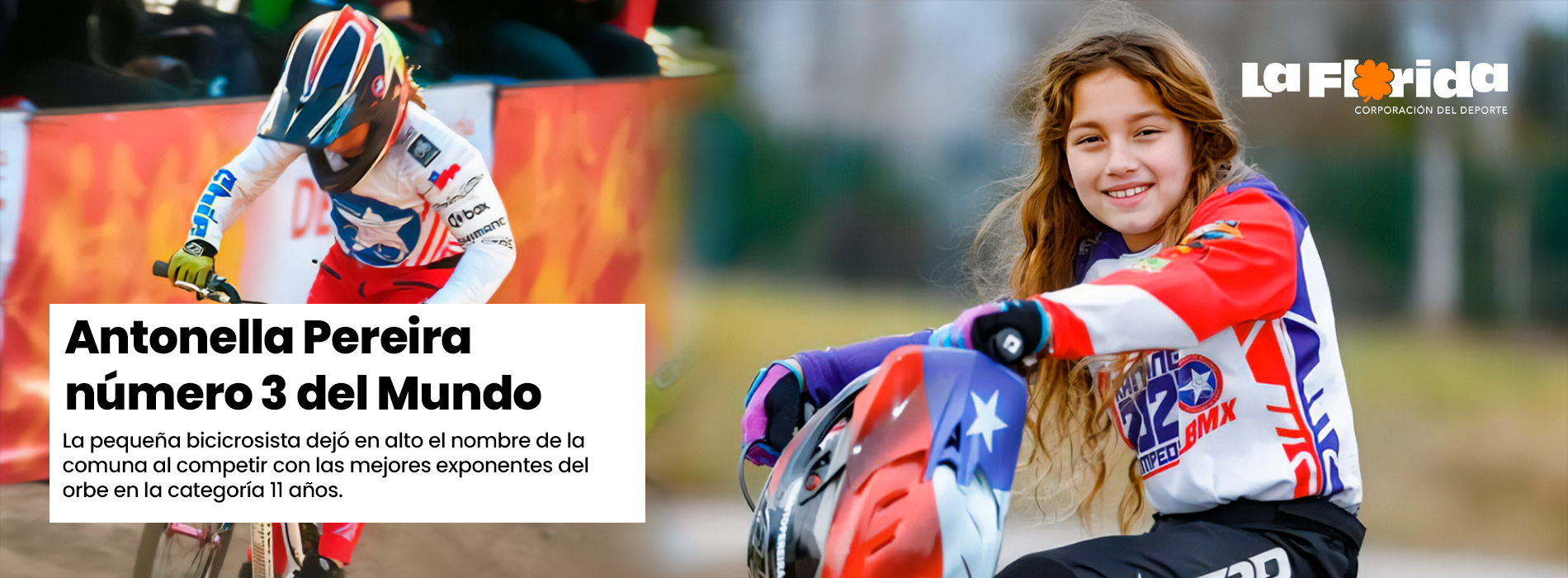 Antonella Pereira logra tercer lugar en mundial de BMX Racing 2024 en Estados Unidos